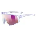 Produktbild: uvex skyryse - Sportbrille für Damen und Herren - starker Schutz vor Sonnenstrahlung - direkte Rahmenbelüftung - transparent purple/lavender mirror - one size