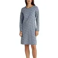 Produktbild: Calida Favourites Sleep Long-Sleeves Nightdress Marine Baumwolle X-Small Damen