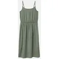 Produktbild: s.Oliver Minikleid Kleid Glänzendes Spaghettiträger-Kleid aus Viskosemix mit elastischer Taille grün M (152)