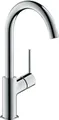 Produktbild: hansgrohe Wasserhahn Talis (Armatur mit Auslauf Höhe 210mm und Push-Open Ablaufgarnitur) Chrom