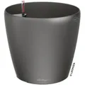 Produktbild: Lechuza Übertopf CLASSICO 70, anthrazit metallic, Ø 70 x 65 cm, aus Kunststoff, für innen und außen, mit Wasserspeicher