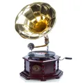 Produktbild: Grammophon Gramophone Trichter Grammofon für Schellack Platten im antik Stil