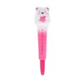 Produktbild: LEGAMI - Squeezies Anti-Stress Gel Stift, Teddybär Motiv, Schreibwaren Entspannen und Konzentrieren, Anti-Stress Stift, Super Soft, Rosa Tinte, 1 mm Spitzendurchmesser