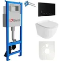 Produktbild: Lavita - Wc Set Mit Vorwandelement, Wand-wc Und Spülknopf