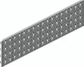Produktbild: Stahl-Lochplatte Stahl weiß Länge 800 mm Breite 200 mm ELEMENT SYSTEM