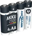 Produktbild: ANSMANN Akku AA 2500mAh Mignon NiMH 1,2V - 1000x wiederaufladbar (4 Stück)