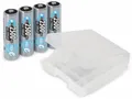 Produktbild: ANSMANN NiMH-Mignon-Akku, maxE, 2500 mAh, 4 Stück, mit Batterienbox 5035442