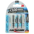 Produktbild: Ansmann maxE Mignon AA 2500mAh Akku im 4er Blister Ready to use vorgeladen