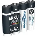 Produktbild: Ansmann - Akku Aa 2500mah Mignon Nimh 1,2v - 1000x Wiederaufladbar (4 Stück)