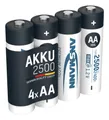 Produktbild: ANSMANN AG Akku AA 2500mAh Mignon NiMH 1,2V - 1000x wiederaufladbar (4 Stück) Akku 2500 mAh (1.2 V)