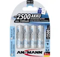 Produktbild: ANSMANN AG Ansmann maxE 2500mAh NiMh Akku - Hochleistungsakku. Akku Ansmann maxE 2500mAh NiMh, Akku,silber, CO2-neutraler Versand