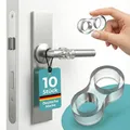 Produktbild: Türstopper Klinke [10 Stück] – Türklinkenpuffer transparent aus Silikon, Türgriff Stopper & Türklinken Stopper – Wandschutz Türklinke & Türgriff Schutz, Türstopper Griff