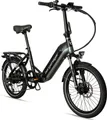 Produktbild: Bergsteiger London 20 Zoll E-Bike Klapprad mit 250 Watt Motor, Scheibenbremsen, Aluminium Ebike für Damen & Herren, Farbdisplay, Elektrofahrrad mit Shimano 7 Gang-Schaltung