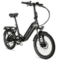 Produktbild: Bergsteiger London 20 Zoll E-Bike Klapprad mit 250 Watt Motor, Scheibenbremsen, Aluminium Ebike für Damen & Herren, Farbdisplay, Elektrofahrrad mit 7 Gang-Schaltung
