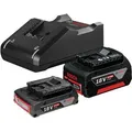 Produktbild: Starter-Set 1 x GBA 18V 2.0Ah + 1 x GBA 18V 4.0Ah + GAL 18V-40