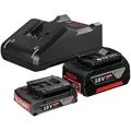 Produktbild: Bosch Starter-set 1 X Gba 18v 2.0ah + 1 X Gba 18v 4.0ah + Gal 18v-40