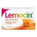 Produktbild: Lemocin gegen Halsschmerzen Orangengeschmack ab 12 Jahren