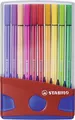 Produktbild: Premium-Filzstift - STABILO Pen 68 ColorParade - 20er Tischset in rot/blau -...