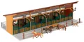 Produktbild: Faller 130597, Pferdestall mit 4 Pferden, Miniaturwelten Bausatz 1:87, H0