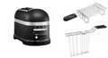 Produktbild: KitchenAid Paket 1 Toaster + Brötchenaufsatz Artisan 5KMT2204 Gusseisen Schwarz