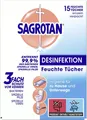 Produktbild: SAGROTAN 2in1 Desinfektions-Tücher 15 St
