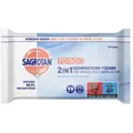 Produktbild: Desinfektionstücher Sagrotan 2in1 15 Stück praktischer Flowpack für zuhause und unterwegs