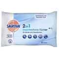 Produktbild: 15 Sagrotan 2 in 1 Tücher für Hände und Oberflächen Samtweich frischer Duft