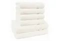 Produktbild: HAMMETEX Handtuch Set 6-teiliges Handtuch Set, 100% Baumwolle, Weich & Saugstark, Frottier (Set, 6-St), mit Bordüre, einfarbig, weich