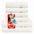 Produktbild: 6 teiliges Handtuch Set 100% Baumwolle Weich Saugstark Qualität Handtücher Se...