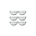 Produktbild: Arcoroc Stapelschale, transparent, H 4,8 cm, Ø 10,5 cm, 6 Stk. - Glasschale