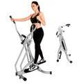 Produktbild: Christopeit Crosstrainer Walker klappbar, Ellipsentrainer für Zuhause, bis 100kg, LCD-Computer, Platzsparend, Kompakt, leise, Gelenkschonend, extra Bauchpolster