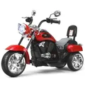 Produktbild: COSTWAY 6V Elektro Motorrad mit verstellbaren Scheinwerfer Sound & Hupe Kindermotorrad für Kinder ab 3 Jahren Rot