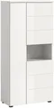 Produktbild: xonox.home Hochschrank Weiß Hochglanz Melamin Modern 60x133x34 cm