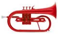 Produktbild: Classic Cantabile MardiBrass ABS Kunststoff Flügelhorn - Perinet-Ventile - 600g leicht - Bohrung: 11,5 mm - inkl. Mundstück und Gigbag - rot