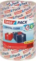 Produktbild: tesa tesapack Crystal Clear - 3er-Pack - transparentes, geräuscharmes Paketband 66 m x 50 mm Klebeband