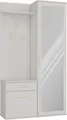 Produktbild: Selsey Duvio – Flurgarderobe mit Schrank und Spiegel, Greige, 100 cm