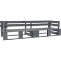 Produktbild: vidaXL Garten-Palettensofa 2-Sitzer Grau Holz 276312