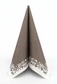 Produktbild: APARTina Airlaid Servietten 50 Stück, stoffähnliche Serviette - ROMANTIQUE, 40 x 40 cm 1/4-Falz, hochwertig & stoffähnlich, Hochzeit Braun Beige (Taupe, 40 x 40 cm)