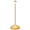 Produktbild: Pina Pro Gold, wiederaufladbare und dimmbare LED-Tischleuchte – 2,2 w, 2200–2700–3000 k, IP54