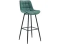 Produktbild: CLP Barhocker Dartford I Gepolsterter Barstuhl I Tresenhocker mit Metall-Gestell und Rückenlehne