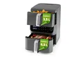 Produktbild: GOURMETmaxx Heißluftfritteuse, 2500 W, 2 Ebenen Air Fryer Smart-Cook-Funktion 10 Programme 6 Funktionen