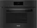 Produktbild: Miele DGM 7845 - Dampfgarer mit Mikrowelle und Wasseranschluss mit 5 Jahre Garantie, Obsidianschwarz, 60 x 45 cm DGM7845-OBSW
