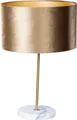 Produktbild: QAZQA - Klassisch I Antik Tischleuchte I Tischlampe I Lampe I Leuchte Messing mit braunem Samt-Schirm 35cm - Kaso I Wohnzimmer I Schlafzimmer - Stahl Rund - LED geeignet E27