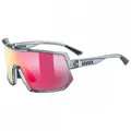 Produktbild: Uvex Sportstyle 235 Sport / Freizeit Brille matt grau/mirror rot Unisex