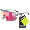 Produktbild: uvex sportstyle 235 - Sportbrille für Damen und Herren - 100% UVA-, B, C Schutz - konstraststeigernd - smoke transparent - one size