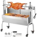 Produktbild: Vevor Lammgrill, Spanferkelgrill, Spießbratengrill, 90 Kg Rollbarer Bbq-holzkohle-spießgrill Für Schwein, Lamm, Ziege, Elektrischer 52-w-motor, Edelstahl-drehspießröster Mit Windschutzscheibe