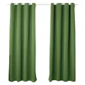 Produktbild: WOLTU 2er Set Gardinen mit Ösen, Verdunklungsvorhang für Wohnzimmer Schlafzimmer, Blickdicht, gegen Kälte und Hitze, 250g/m² Dicke, Grün