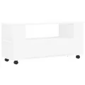 Produktbild: vidaXL TV Schrank, Fernsehschrank mit viel Stauraum, Fernsehtisch für Wohnzimmer, Lowboard Sideboard TV Ständer TV Gerät, Weiß Holzwerkstoff