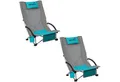 Produktbild: Skandika Campingstuhl Beach, Strand Stuhl, Hohe Rückenlehne, Klappstuhl, max. 136 kg (2er-Set, Extra breite Füße, Organizer-Tasche, robuste Stahlgestell), mit atmungsaktivem Mesh, Getränkehalter, Vordertasche, Kopfkissen