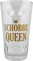 Produktbild: Schobbe Queen Dubbeglas 0,5 L (Klar) - Schoppenglas für Pfälzer Schorle Königin